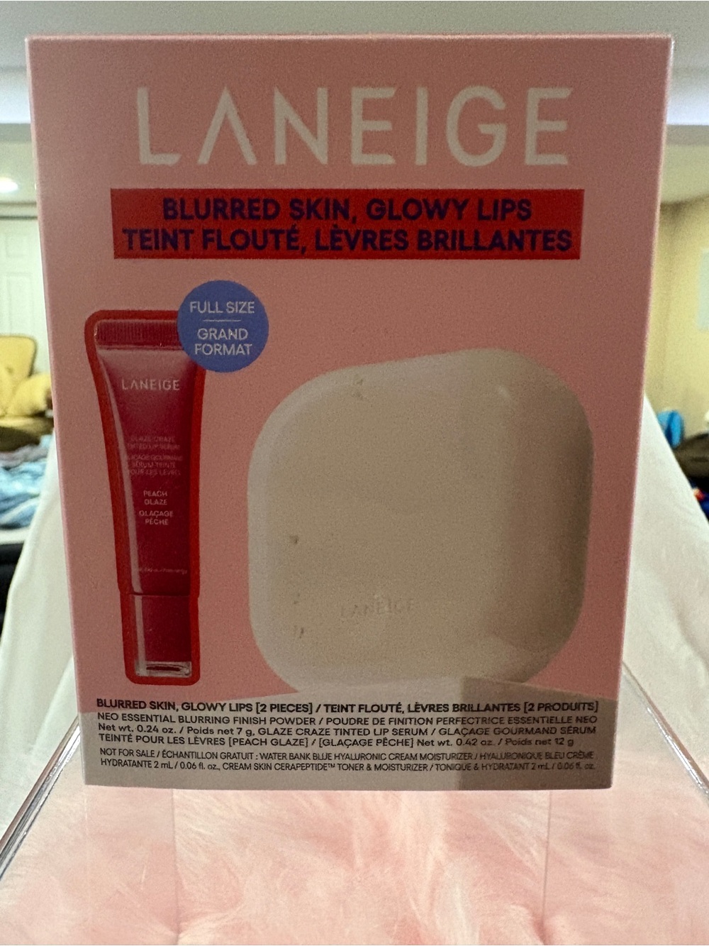 LANEIGE Blurred Skin, Glowy Lips Kit - Pink